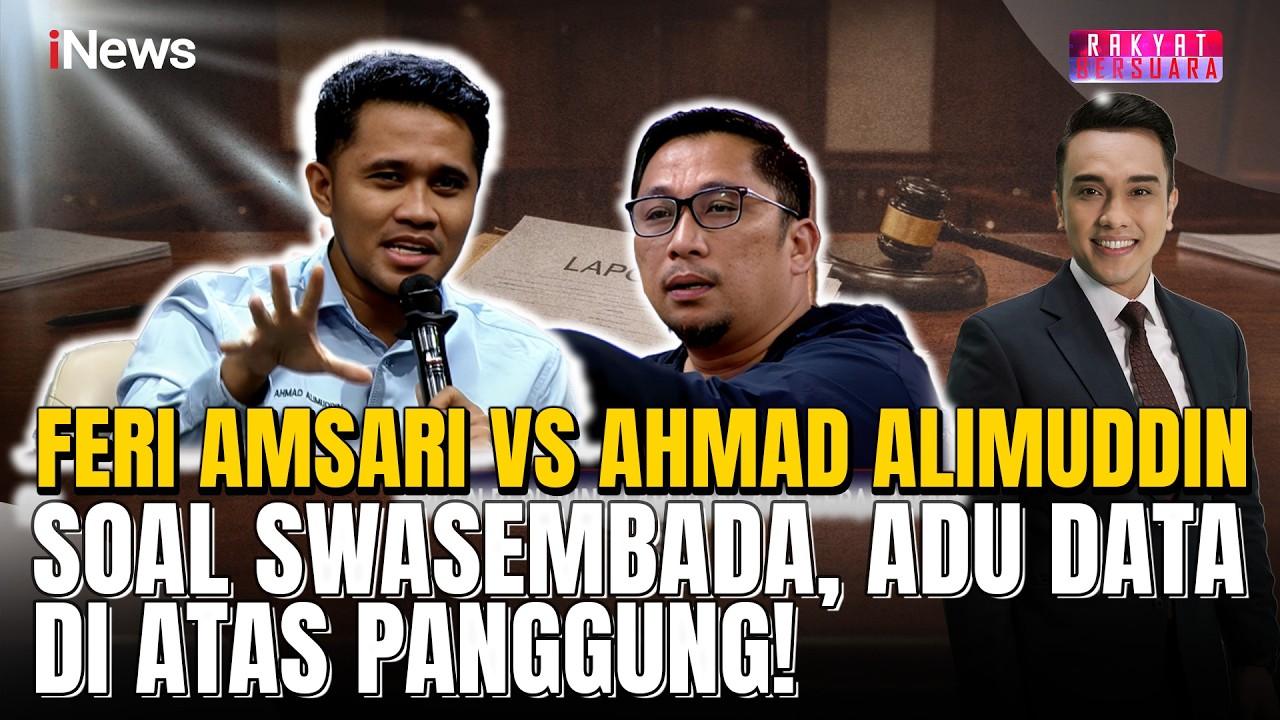 NAIK PITAM! Feri Amsari Samperin Ahmad Alimuddin di Atas Panggung, Adu Data soal Swasembada