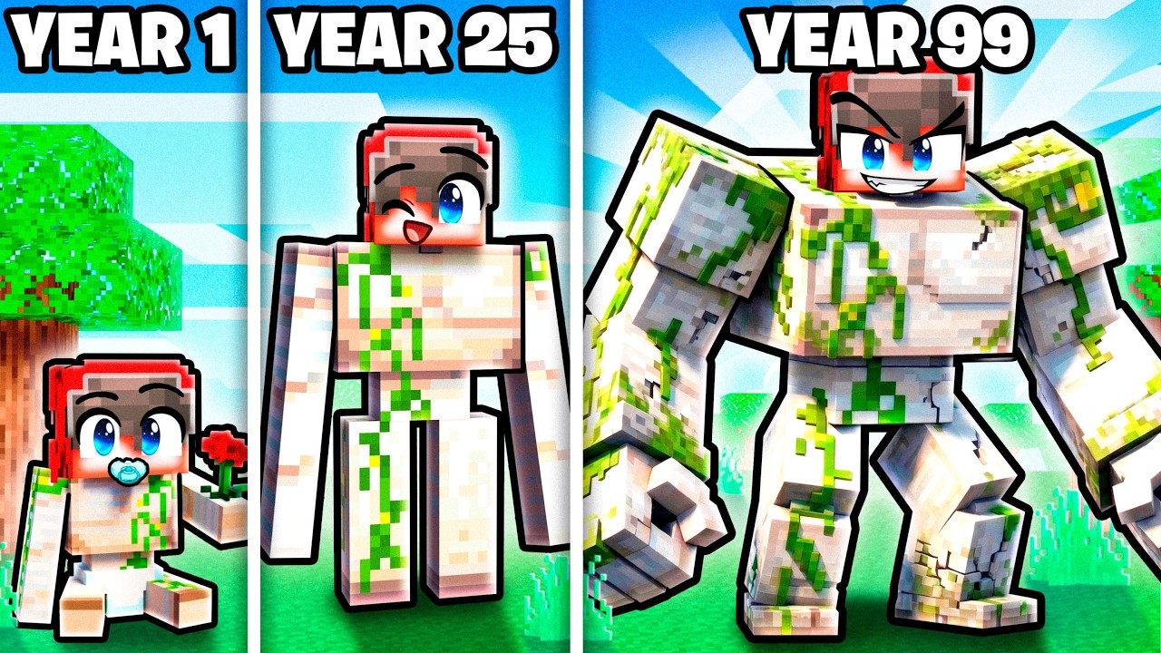 Living 99 YEARS as an IRON GOLEM!