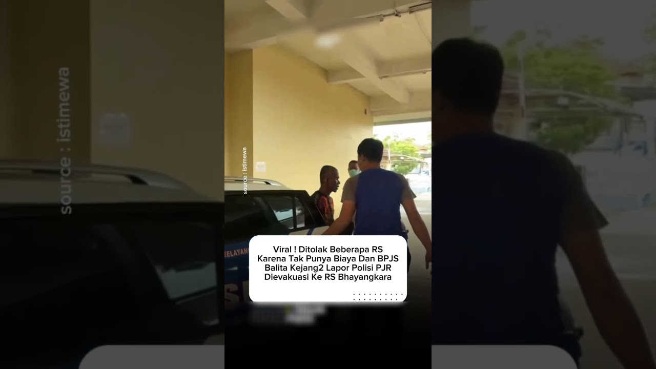 DEDEK BAYINYA KEJANG, Polisi ini bantu antar ke Rumah Sakit