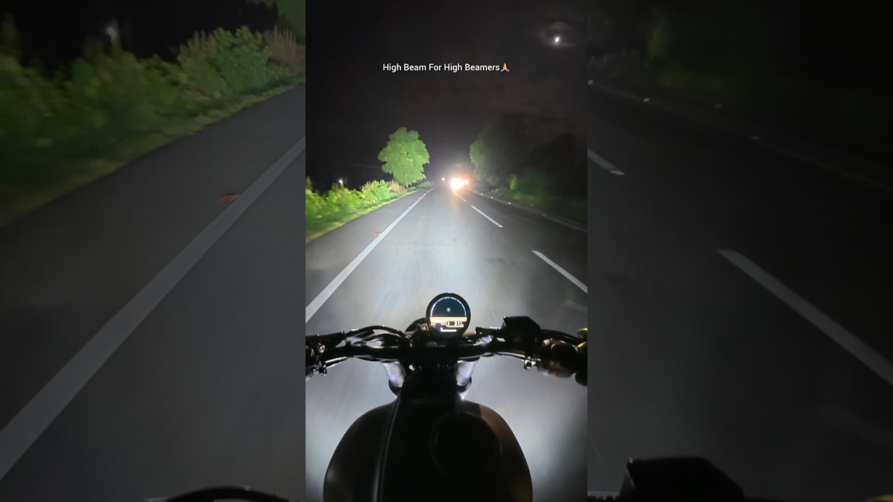 🚨High Beam For High Beamers⚠️ Don't Use High Beam Unnecessarily & Respect Pass Light✅️ #guerrilla450