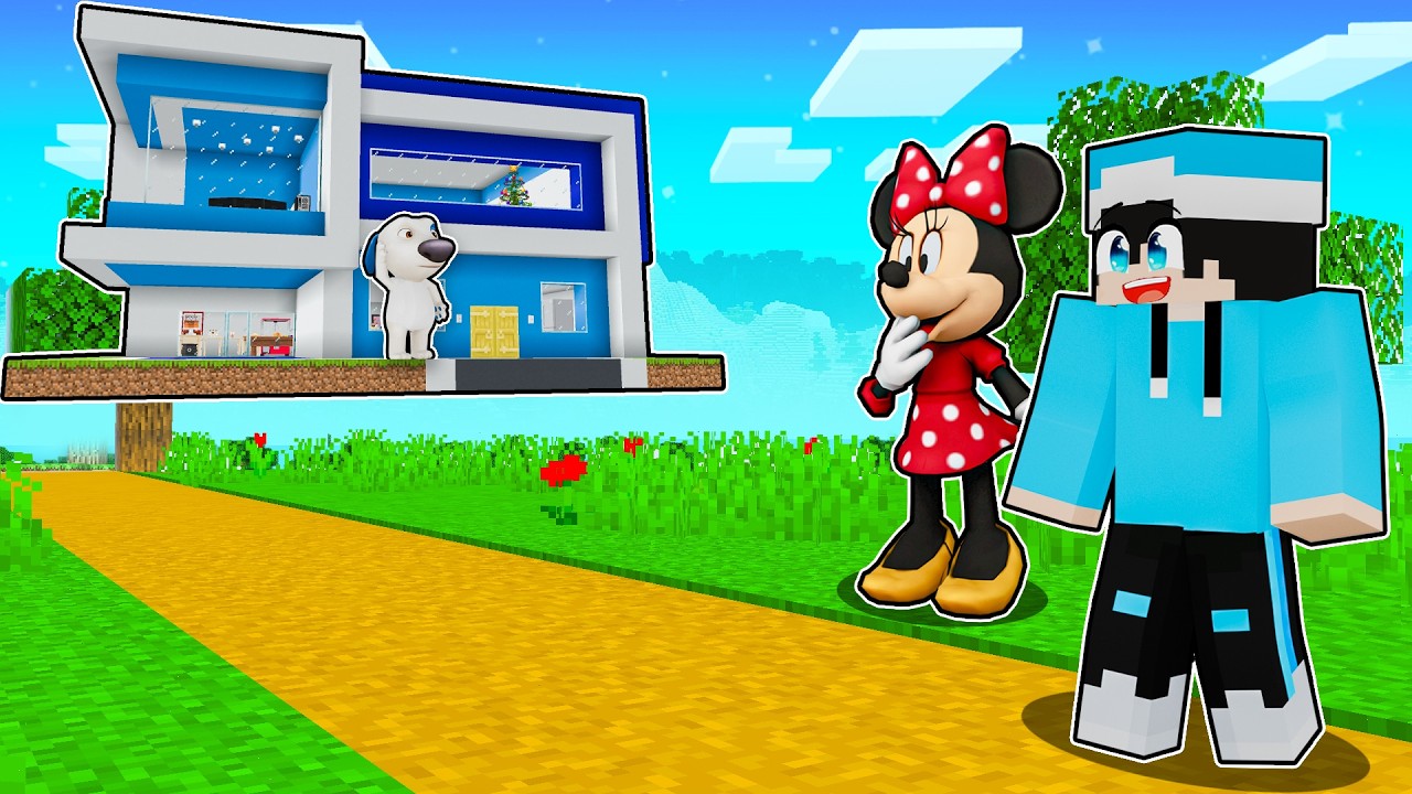 ماين كرافت لكن بيت جمسه صار يطير !!؟ 🏠🤯