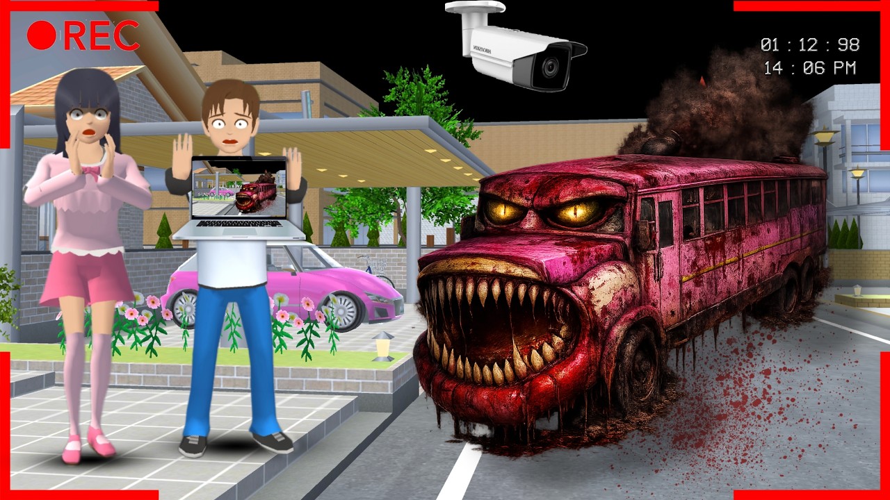 Yuta Mio Panik CCTV Merekam Monster PEMADAM ZOMBIE Di Kota😱 | Sakura School Simulator