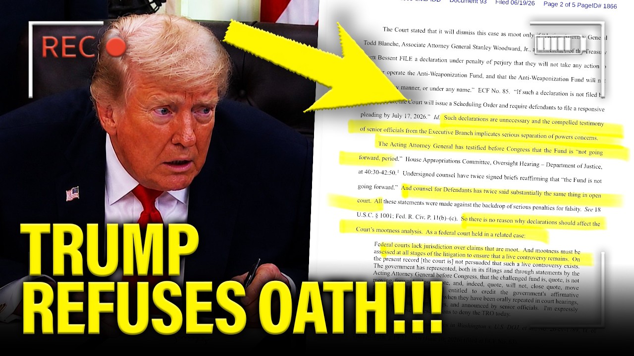 Trump SCHEME is SMOKED OUT and HE REFUSES OATH!!