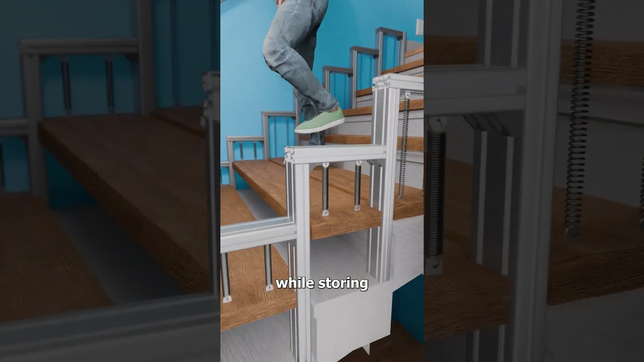 How These Energy Saving Stairs Work 😮 - Published by Zack D. Films