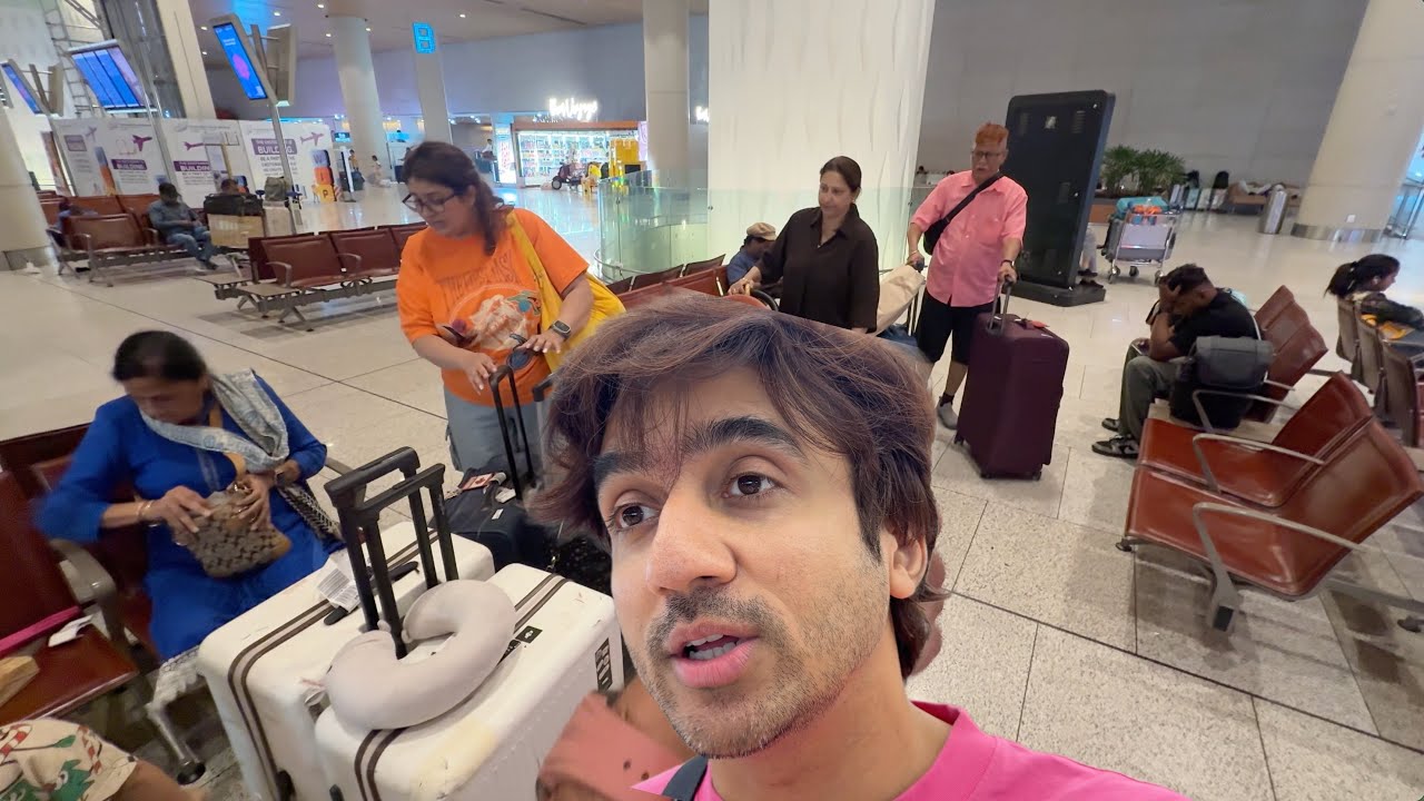 FLIGHT DELAYED DUE TO BAD WEATHER  | BACK TO INDIA | WELCOME BY RAIN AND LABOUR STRIKE