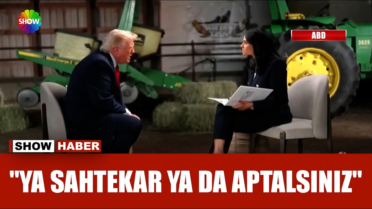 Trump canlı yayını terk etti!