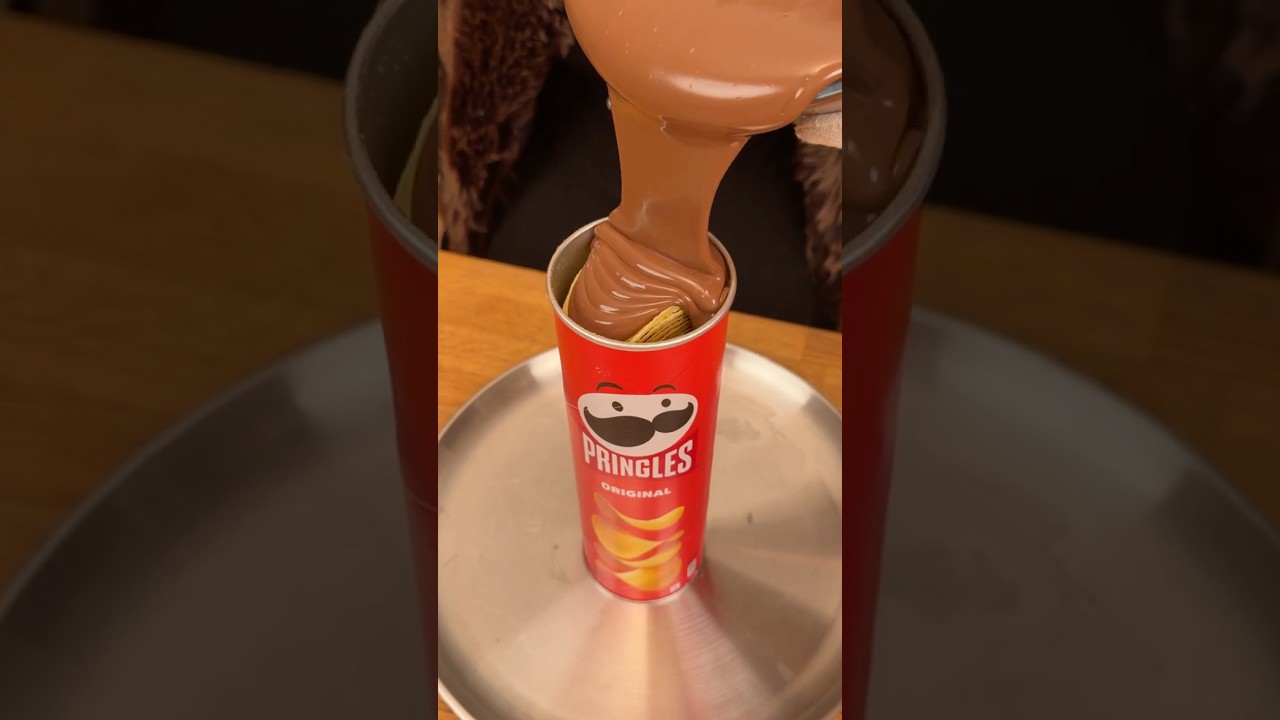 Poor BF vs Rich GF Pringles Chocolate hack 🍟🍫