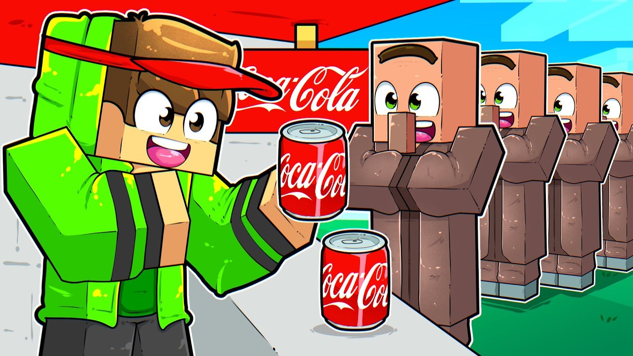 Abri uma LOJA de COCA-COLA no Minecraft!