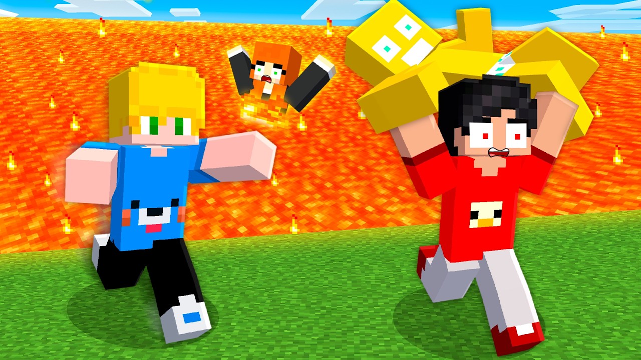 Precisamos Sobreviver a LAVA SOBE no Minecraft!