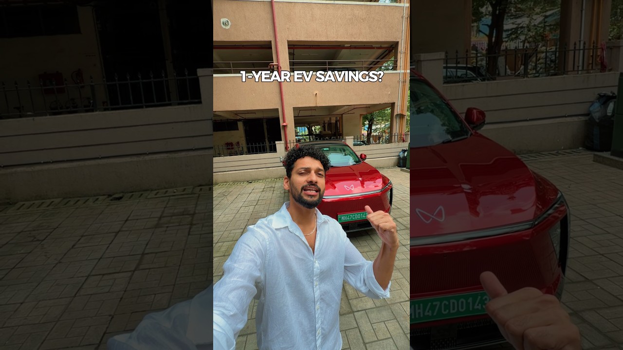1-Year EV Savings? #evvspetrol #evcar #mahindra