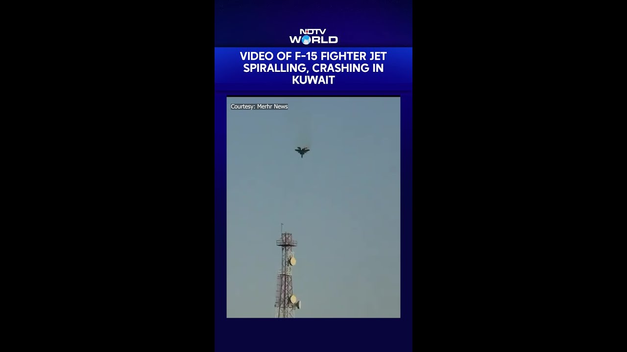 Iran Shares Video Of F-15 Fighter Jet Spiralling, Crashing In Kuwait