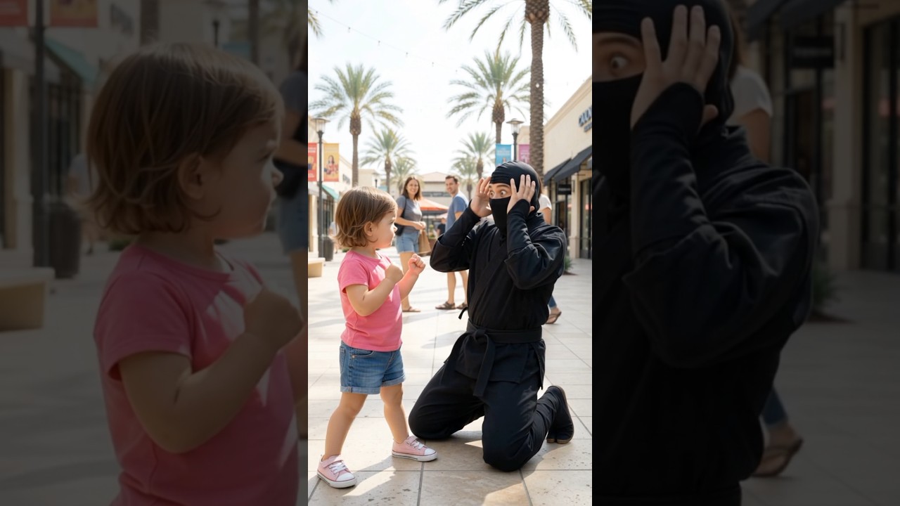 The Smallest Ninja Master in Town! 🥷✨#ToddlerNinja #CuteReels #FunnyToddler