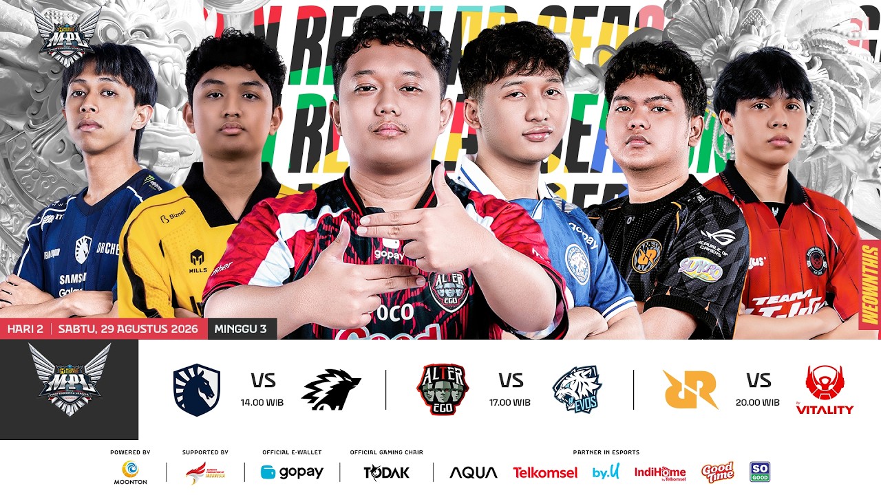 🔴 LIVE | MPL ID S18 | Minggu 3 Hari 2 | Bahasa Indonesia