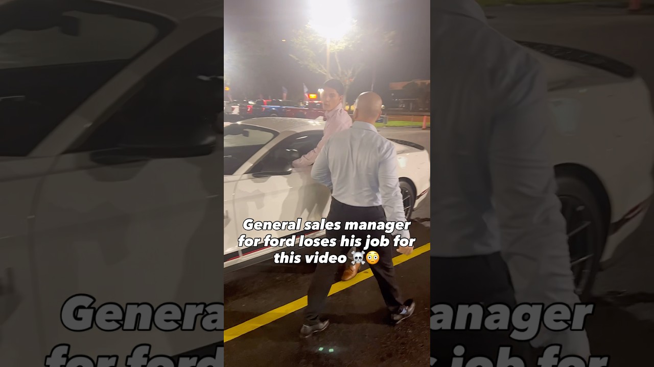 General sales manager from a Ford dealership Get fired after making this video.