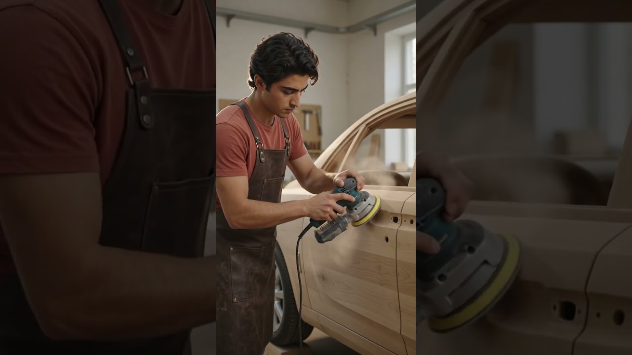 They Mocked Him… So He Built a BENTLEY Out of WOOD! 😱🪵🚗 #shorts