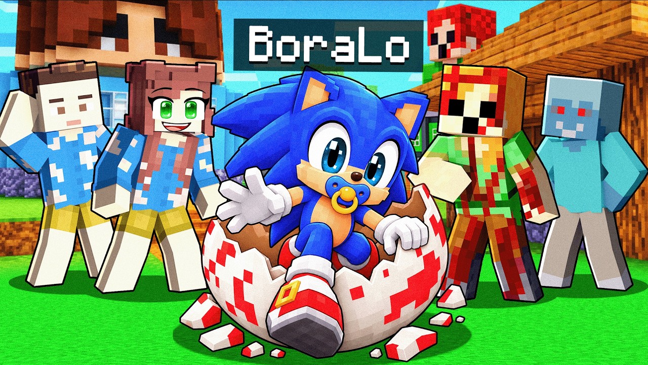BEBEK SONİC OLARAK DÜNYAYA GELDİM - Minecraft