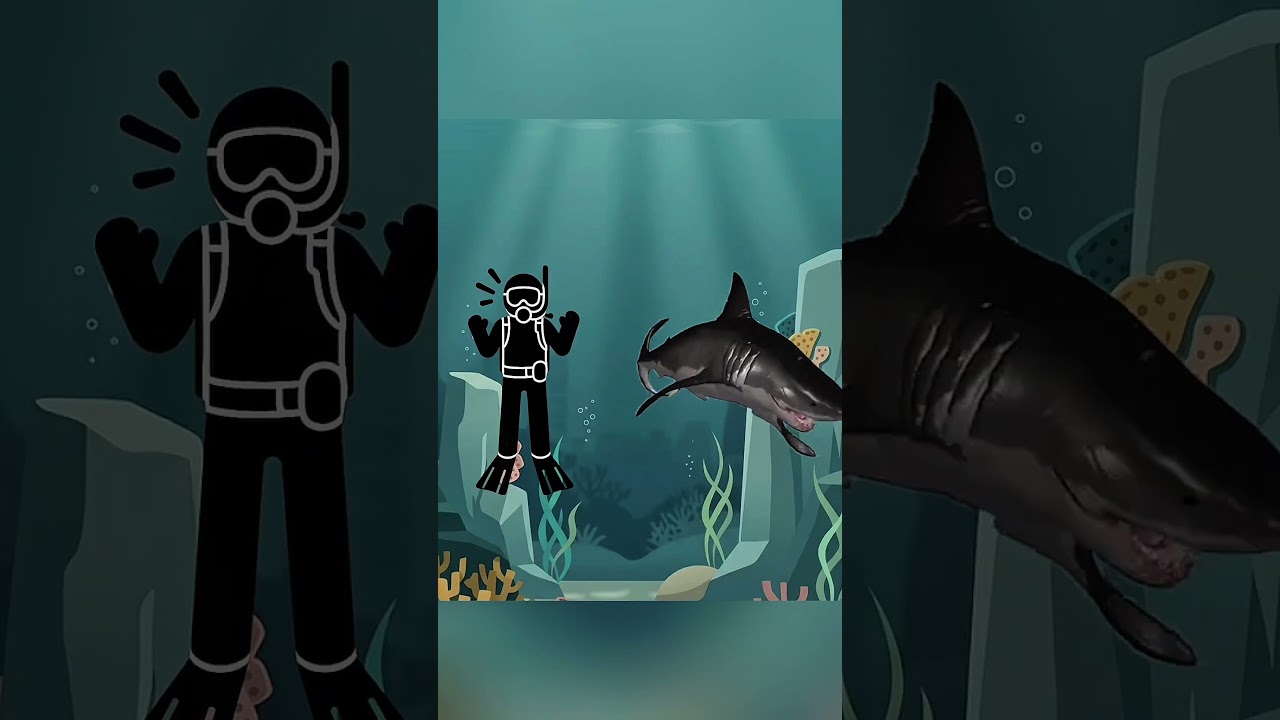 بعد عشر سنين القرش رجع له بنفس الابتسامة وجاب عيلته معاه #اكسبلور #ماوراءيات #حيل #قطط