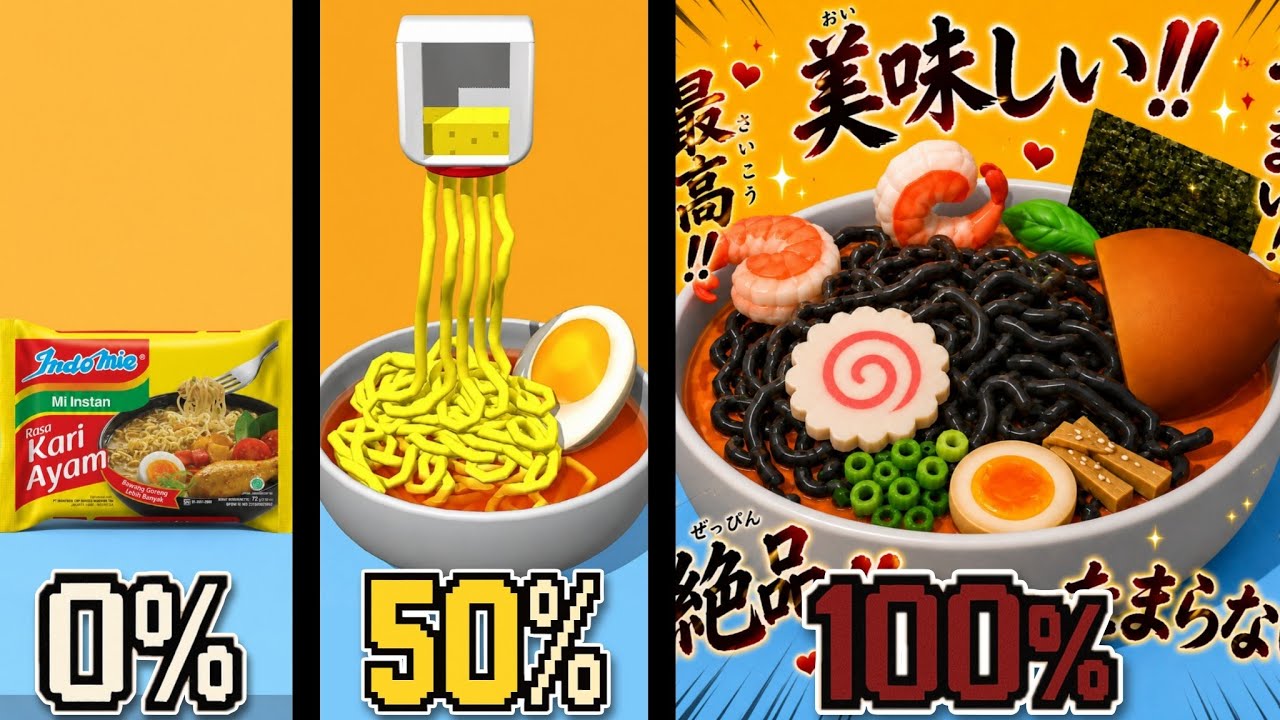 Aku Masak 100% INDOMIE KUAH AYAM BAWANG di Noodle Master