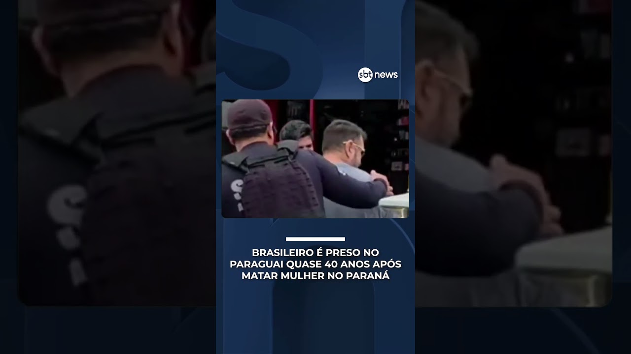 72 facadas: brasileiro é preso no Paraguai quase 40 anos após matar ex no Paraná | #SBTNotícias