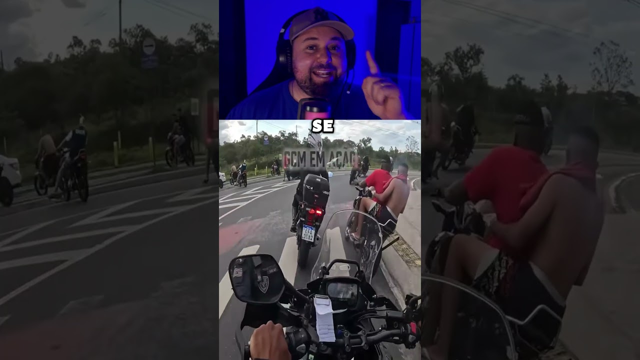 POLICIAL APAVORA OS FUGAS 😱#automobile #motovlog #viral #shorts