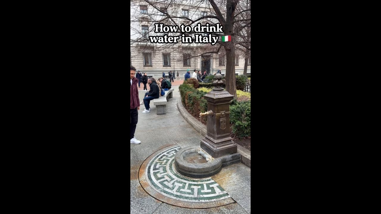 drink water but make it italian ⛲