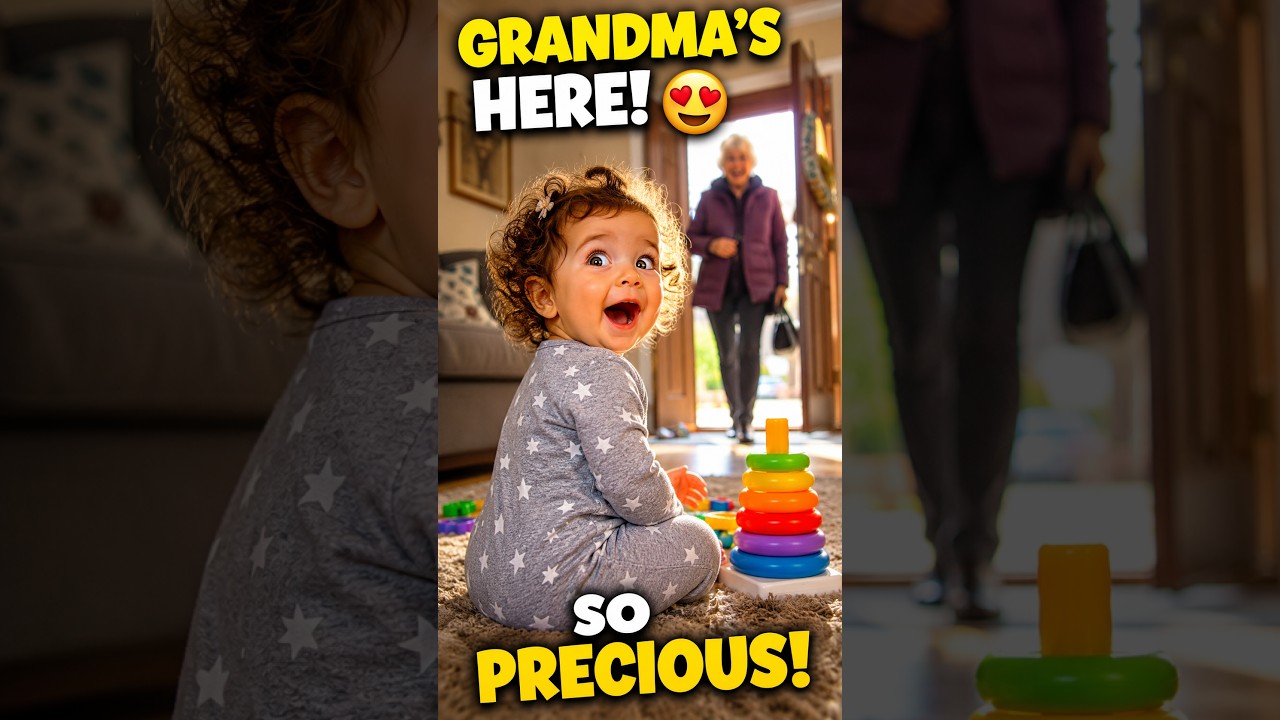 Baby's Reaction When Grandma Walks In 😍 SO Precious!