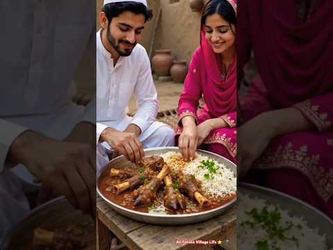 देसी बकरे के पाए की रेसिपी 😋 | सिलबट्टे का मसाला | Village Style Mutton Paya Recipe ASMR