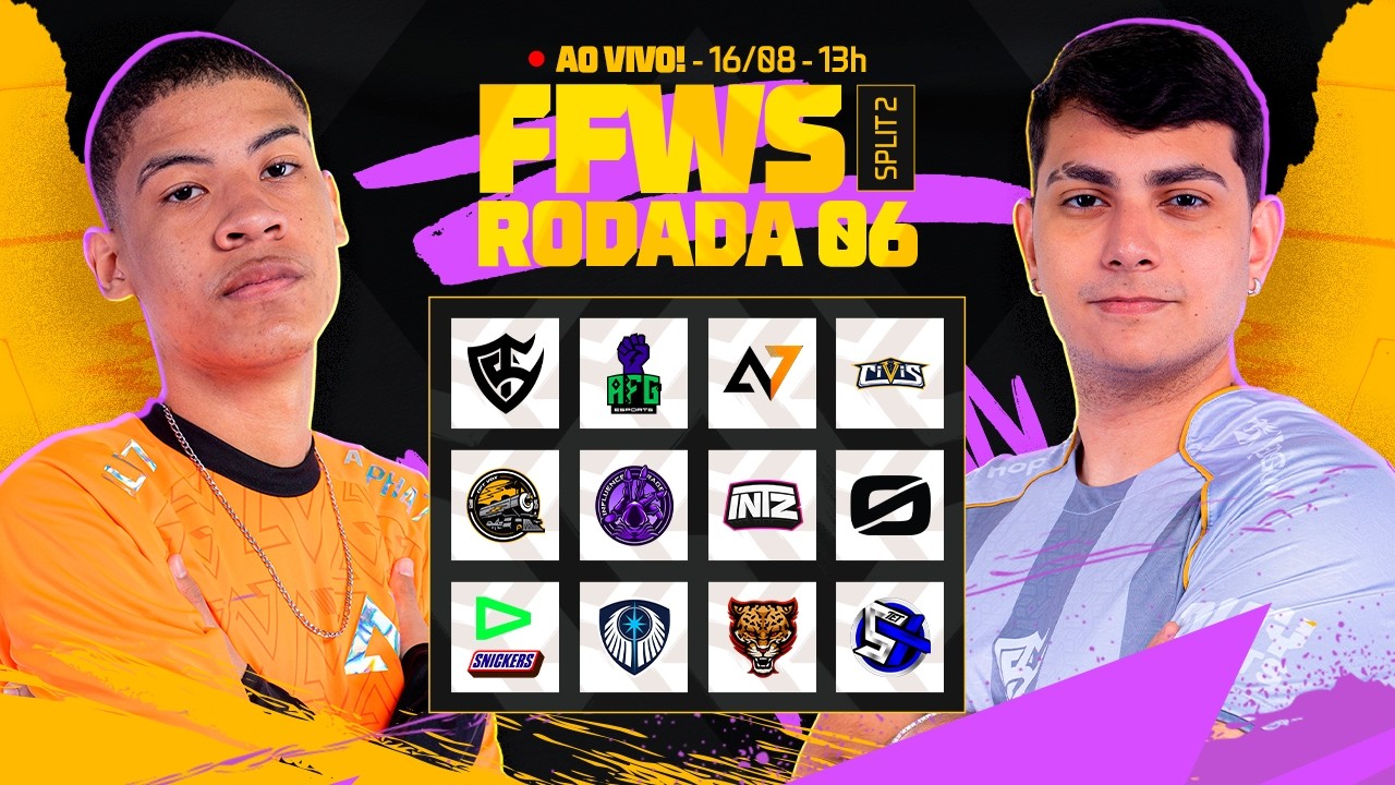 🔴 FREE FIRE AO VIVO: FFWS BRASIL SPLIT 2 | RODADA 6