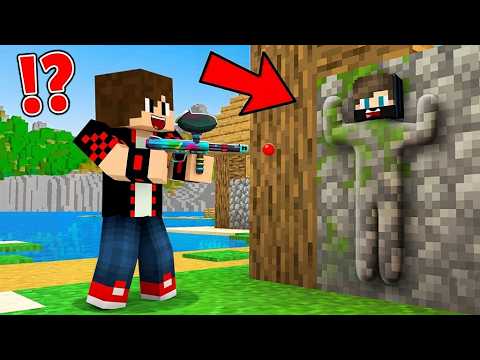 ماين كرافت : تحدي الهروب ضد الاختباء نسخة الرسم !!؟ 😱🔥