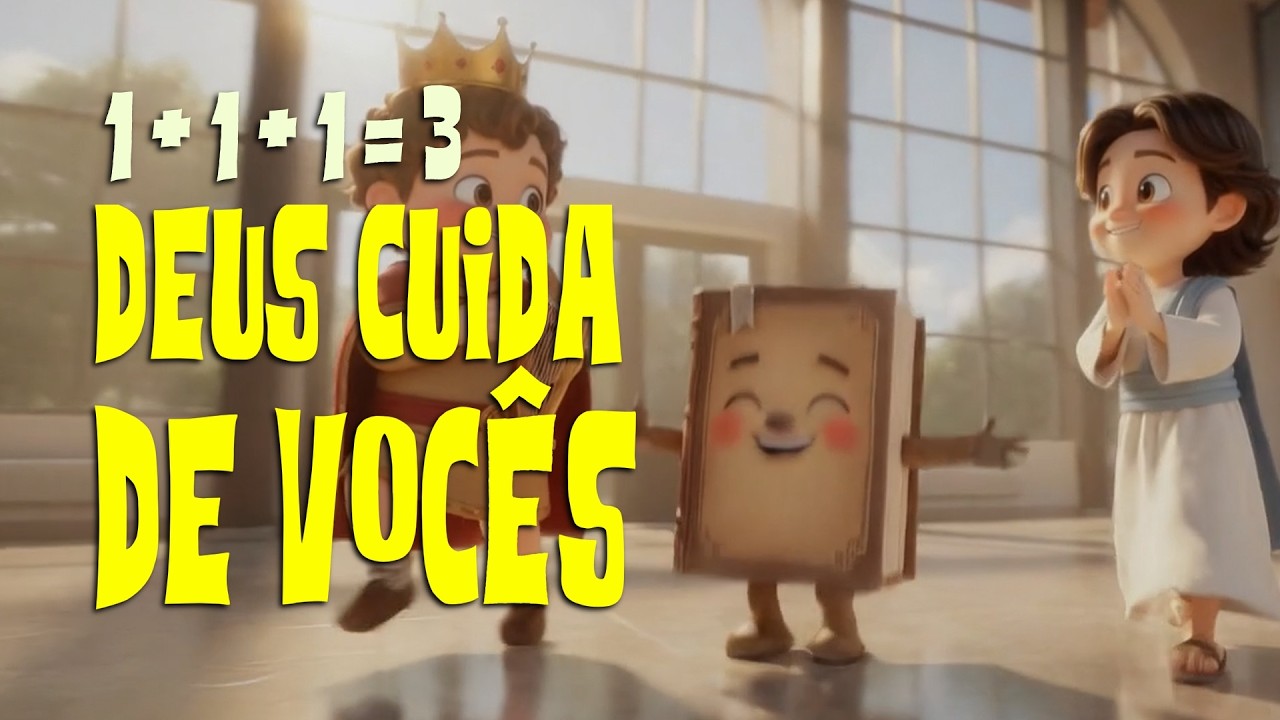 1+1+1 é 3 | Deus Cuida de Vocês 🙏✨ (Videoclipe Oficial) | Biblinha