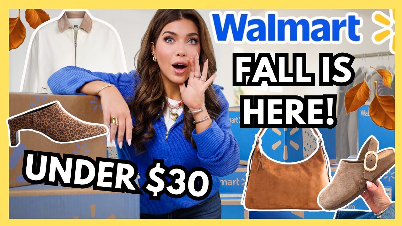 WALMART FALL NEW ARRIVALS🍂 Walmart Fall Try-On Haul + *NEW* Walmart Clothing Line?! 🚨 #walmarthaul