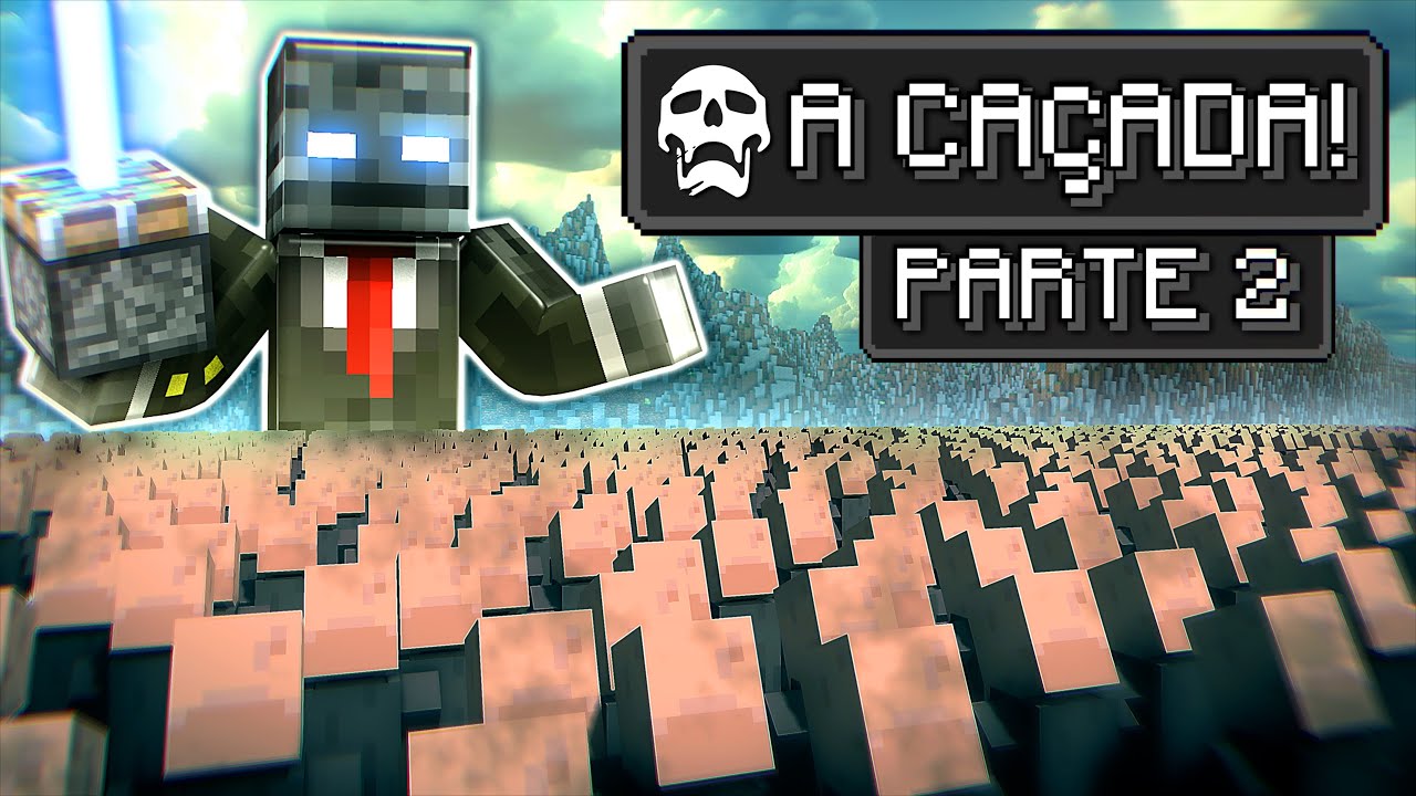 FUI CAÇADO POR 1 MILHÃO DE ALDEÕES! - PARTE 2 | GROXMC | MINECRAFT (DUBLADO)