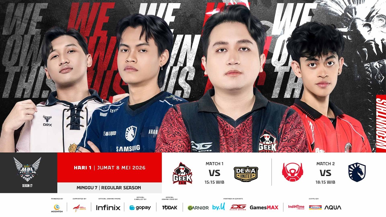 🔴 LIVE | MPL ID S17 | Regular Season Hari 1 Minggu 7 | Bahasa Indonesia