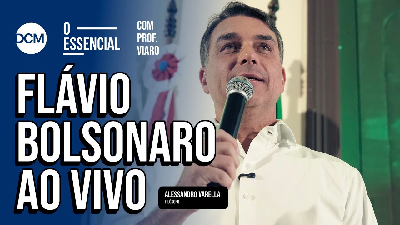 Flávio Bolsonaro concede entrevista ao Jornal Nacional; DCM faz react
