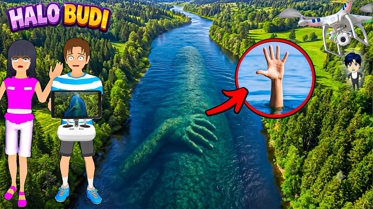 Yuta Mio Panik! Drone Menangkap MONSTER RAKSASA Mengerikan Di Sungai Kota Sakura 😱