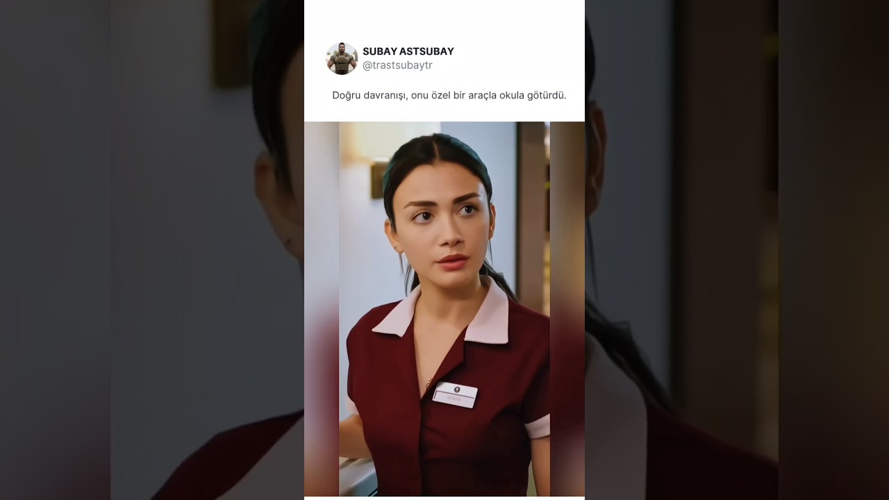 Doğru davranışı, onu özel bir araçla okula götürdü.