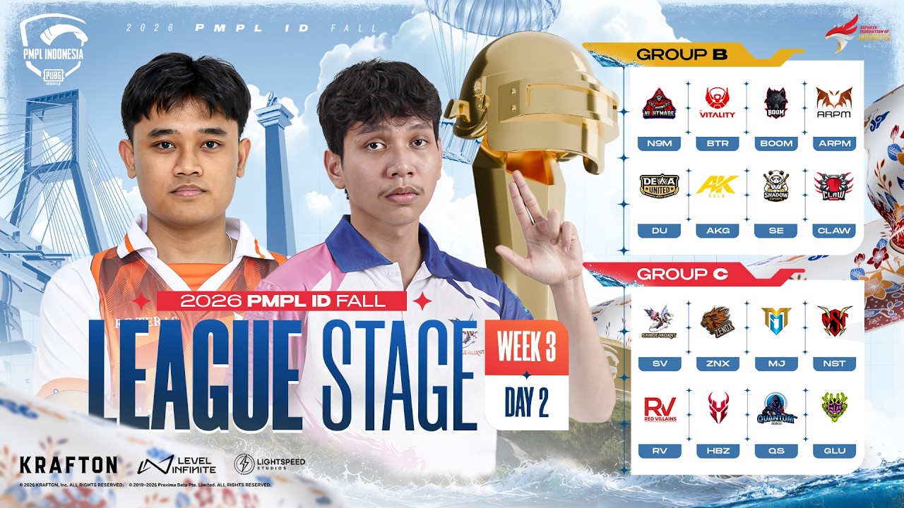 [ID] 2026 PMPL ID Fall League stage | Week 3 Day 2