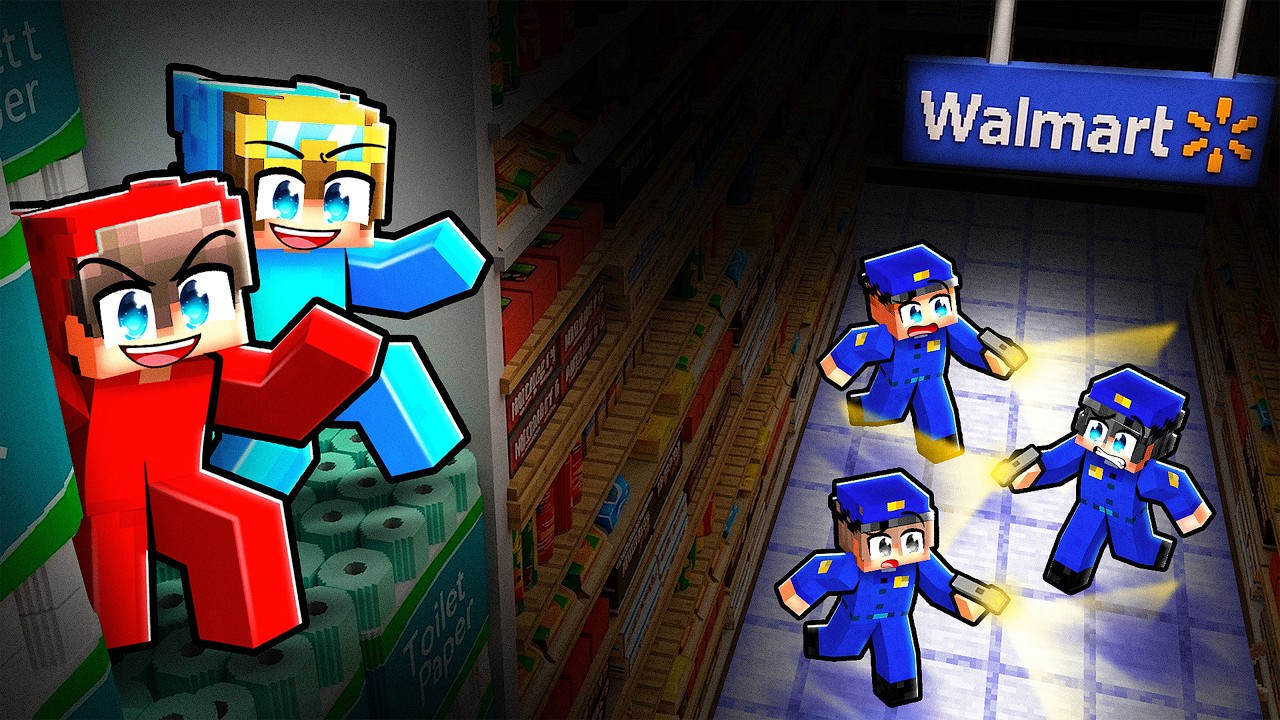 We Secretly Lived in a GROCERY STORE!