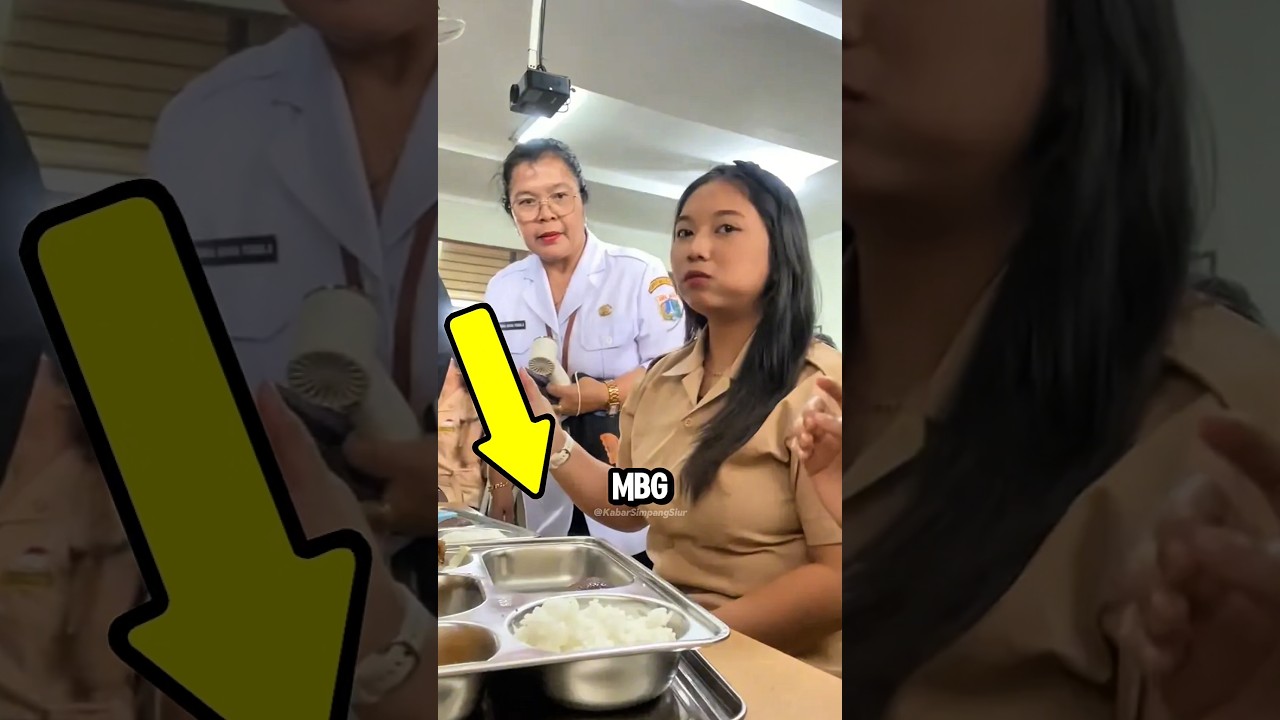 Siswi Ini Buru-buru Habisin MBG Untuk Bisa Foto Sama Wapres 😯