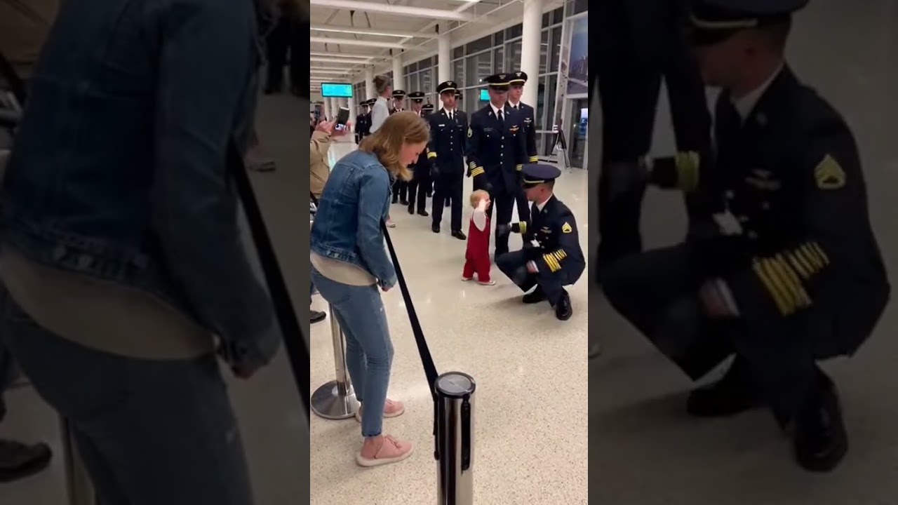 A 2-Year-Old’s Love for His Soldier Dad ❤️🥺 #military #hesaidshesaidloveinabundance