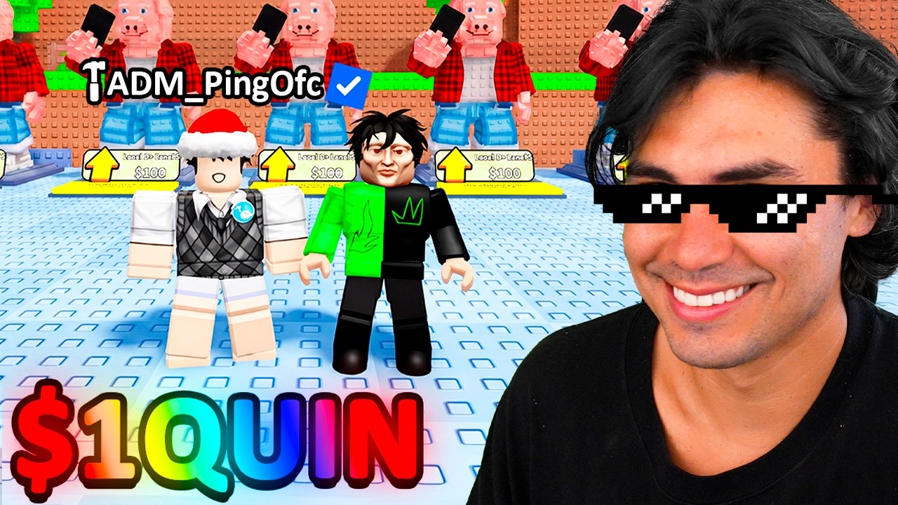 O ADM ME DEU PODERES NO JOGO DELE NO ROBLOX