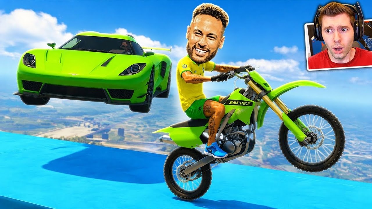 GTA V Online: MOTO vs NEYMAR - Dando GRAU com BRASIL 