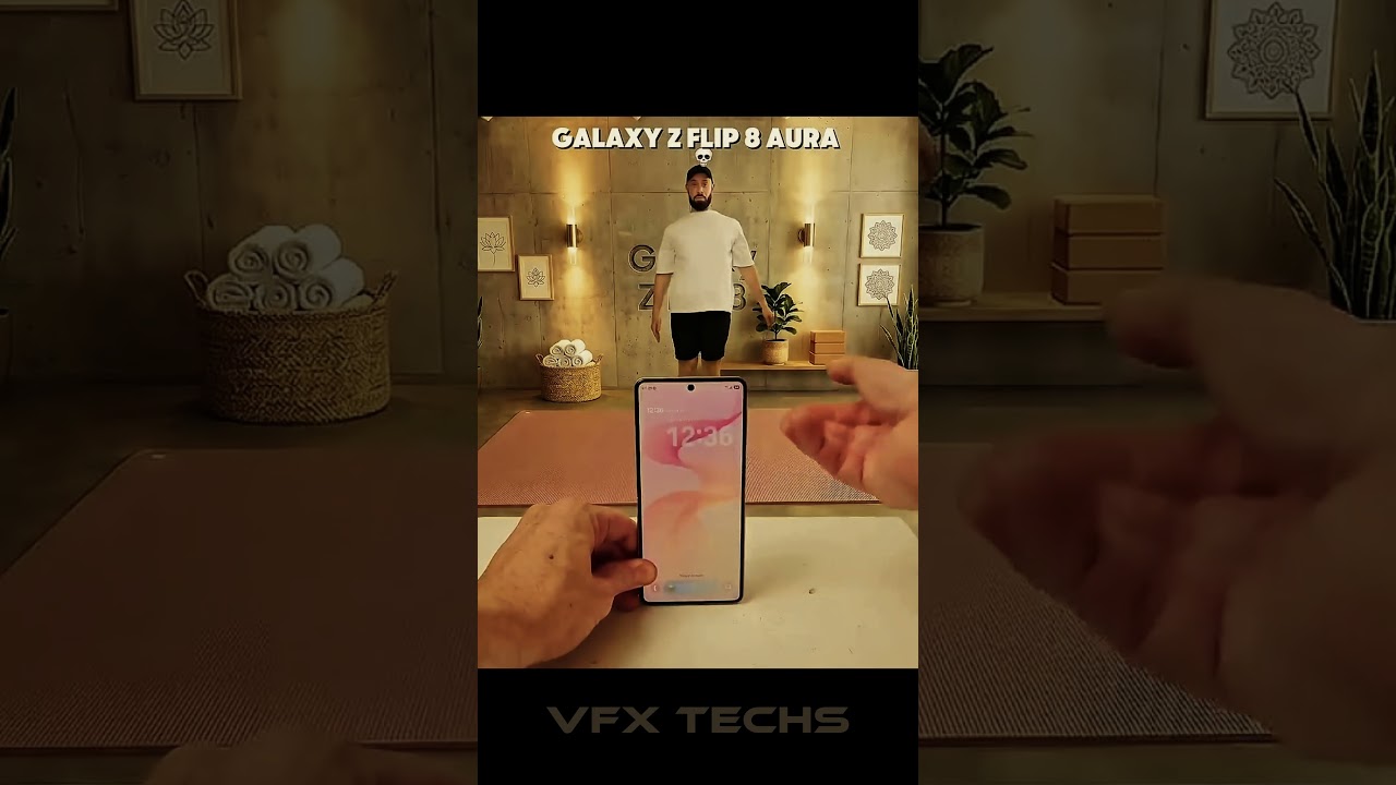 💀Samsung Aura 🤯🤯#samsung #iphone #galaxyzflip8 #gagetshorts