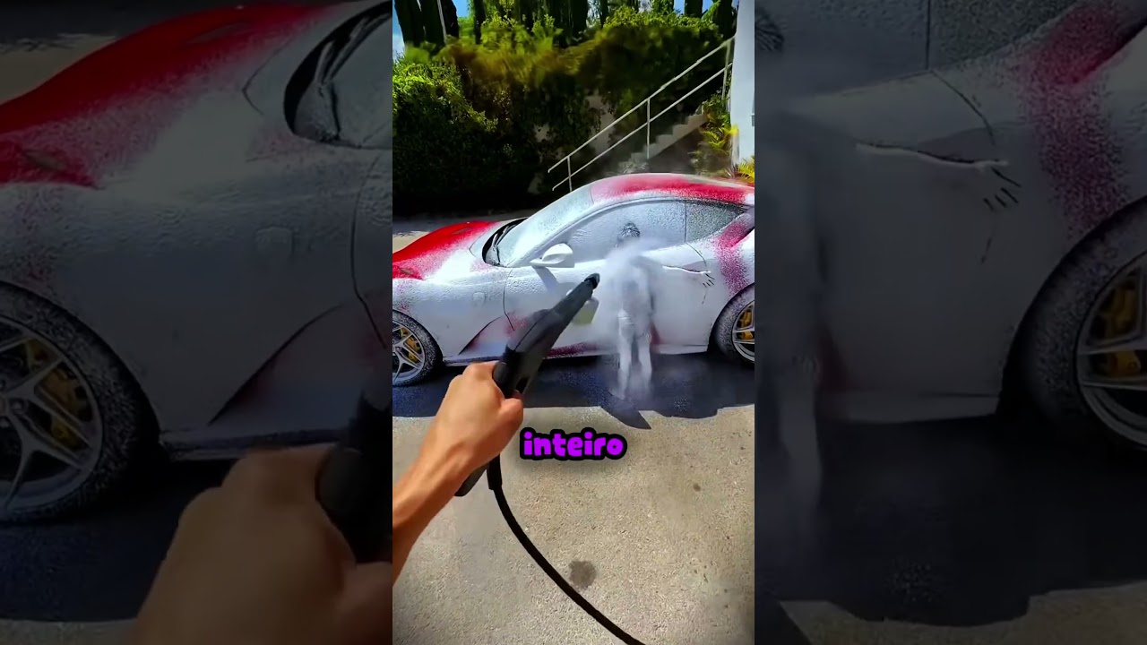 Atrapalhei meu pai na Lavagem da Lamborghini! 🏎😂 #cristianoronaldo