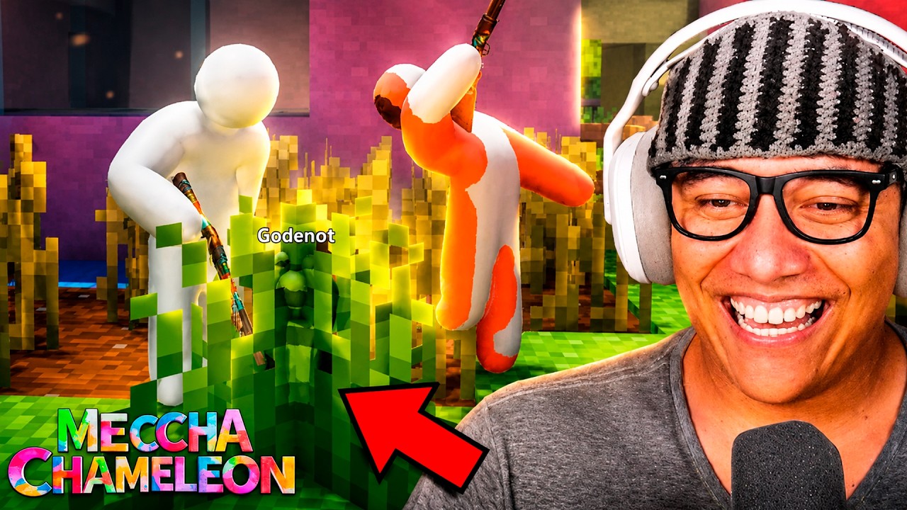 FIZ A CAMUFLAGEM MAIS ROUBADA DO MINECRAFT no MECCHA CHAMELEON!