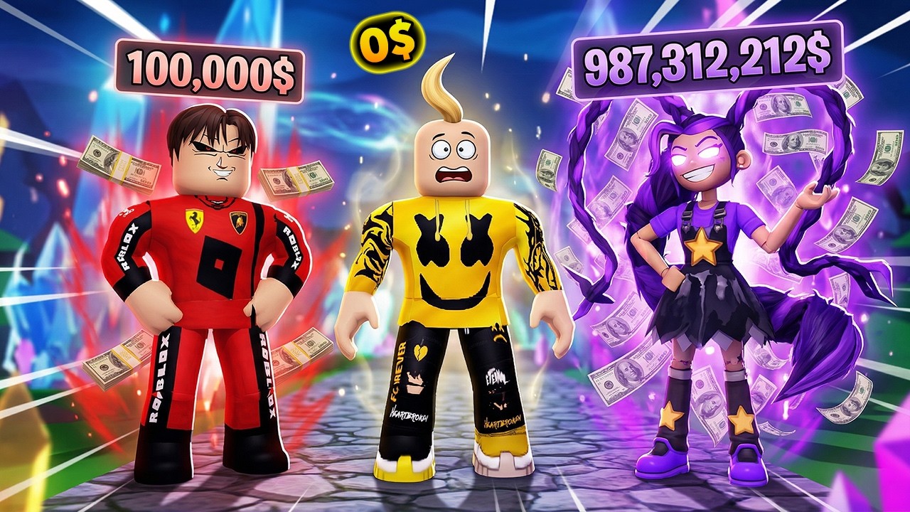 فيلم روبلوكس : شعرك بيحدد ثروتك فى العالم ده وانا لا امتلك اي شعر ..! 😭 انت ثروتك كام احسبها ؟!