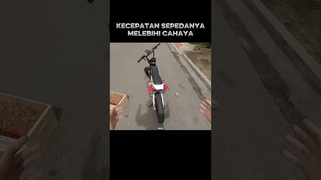 SEPEDA SUPER‼️Melebihi kecepatan cahaya #shorts #film #alurcerita