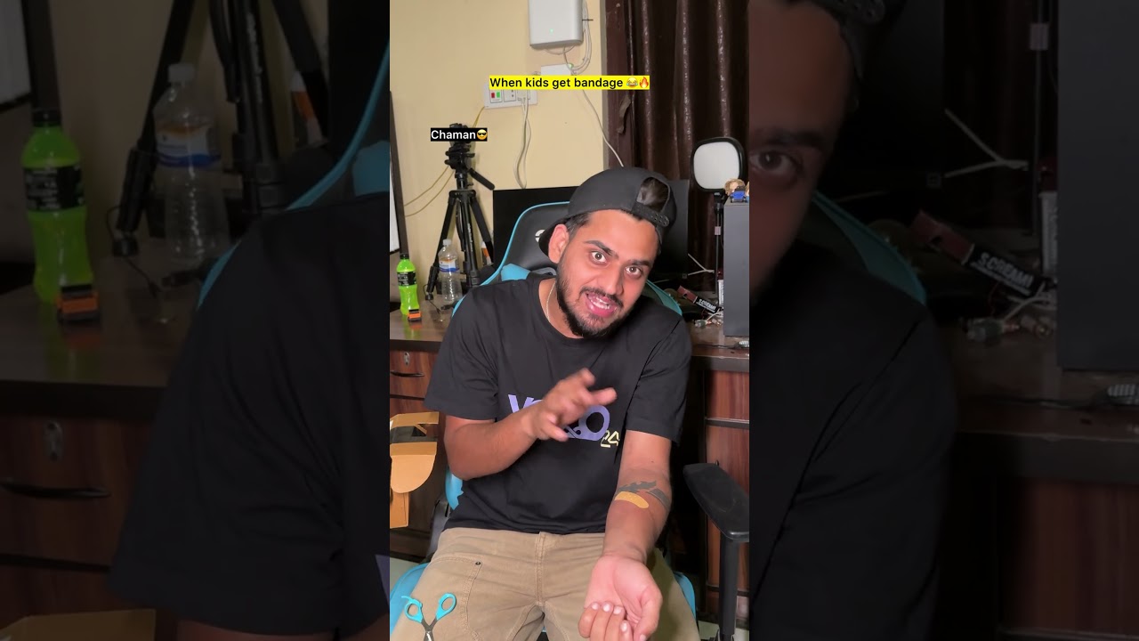 When kids get bandage 😂🔥| indian family #shorts #indian #chaman #relatable #chotabhai #bachpan