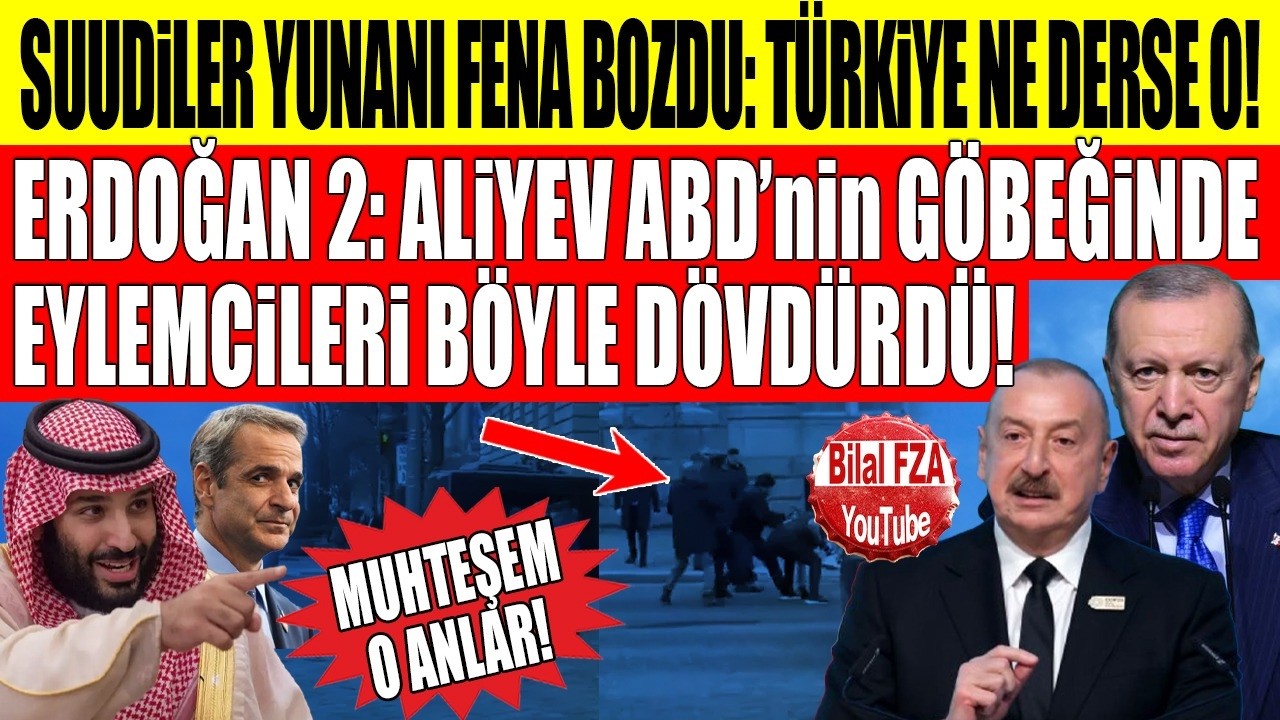 Aliyev'in Korumaları ABD'de Tekme-Tokat şov yaptı! Erdoğan-2 geldi diyen amerikalılar..