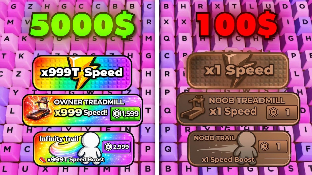 تحدي 100 روبوكس ضد 5000 الاف روبوكس في ماب الكيبورد !!